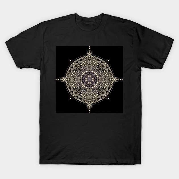 Mandala 01 (Dark Edition) T-Shirt by PHAZED